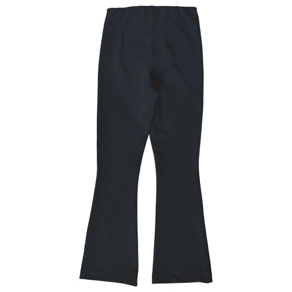 Zara Black Flared Dress Pants Small Stretch Workwear Trousers Polished Look - Picture 6 of 7